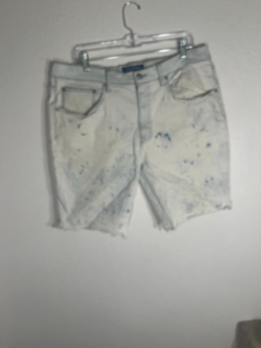 Arizona Jean Co Men's 36 Bleach Splatter Tie Dye  Frayed Jorts Flex 360 Y2K‎